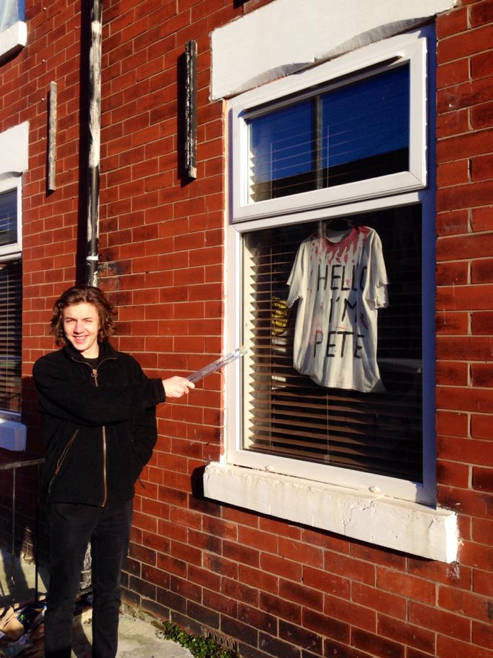Pete began to sell himself from his bedroom window