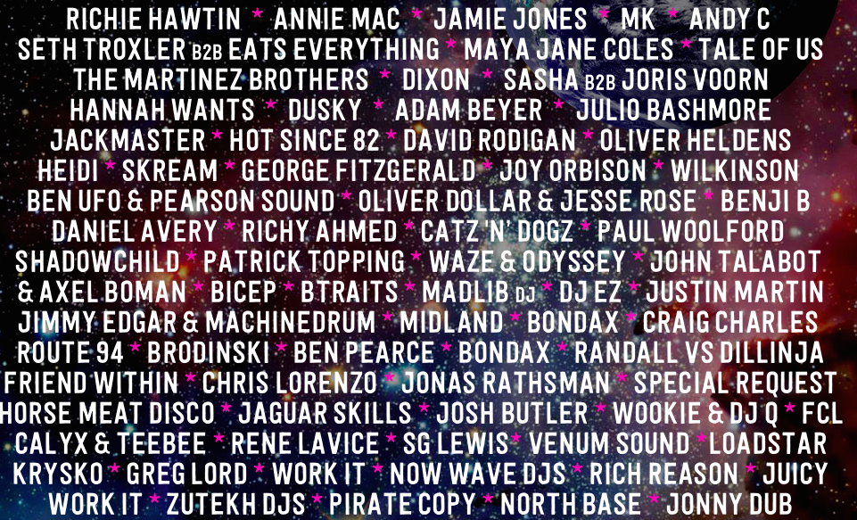 These DJs are on the line-up alongside the big names