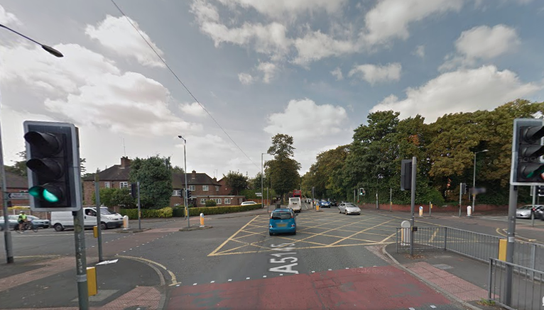 The scene of the hit and run