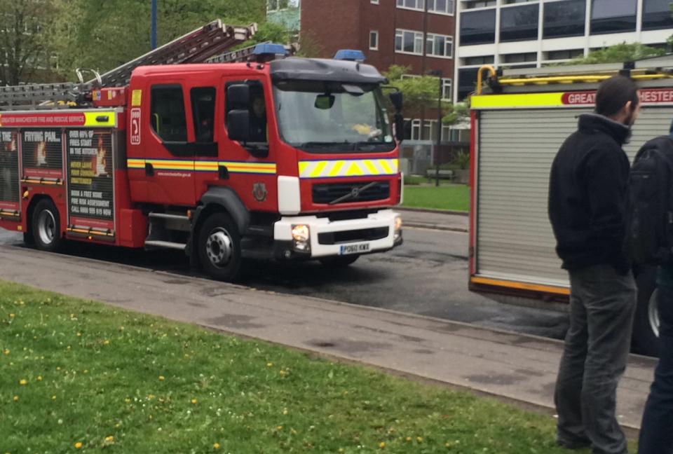 Fire brigade called after fire scare at the chemistry building