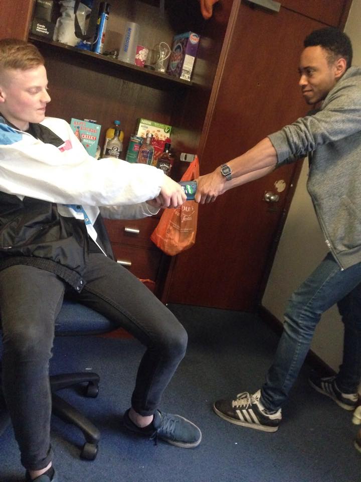 Accurate reenactment of the shower gel incident