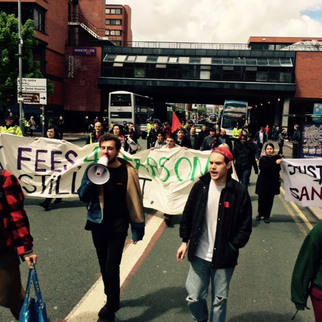 A demo on Oxford Road