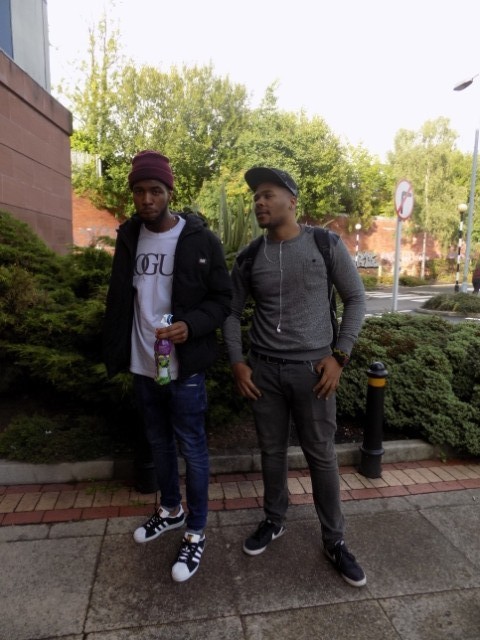 Raphael and Collins, 3rd year computing students, described Manchester style as 'different, everybody has their own personal style'.