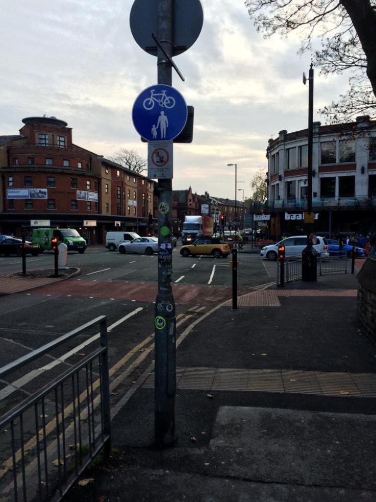 The witness met the victim at a Wilmslow Road bus stop