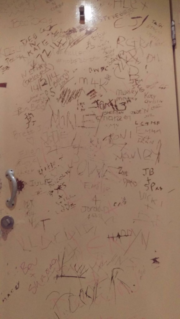 Have you written on Drangonfly's toilet doors yet?