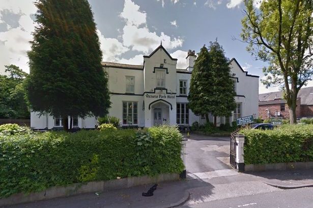 The schoolgirl was attacked in room 38 of the Victoria Park Hotel, Rusholme.
