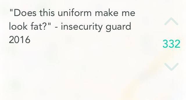 It's probably the knife-proof vest