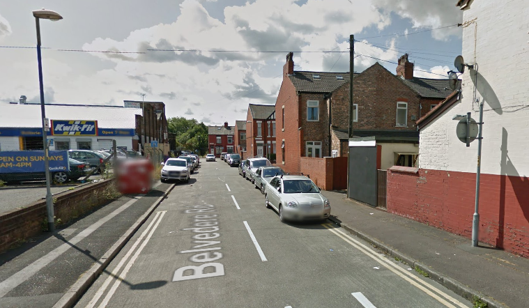 Belvedere Road, where the fire happened
