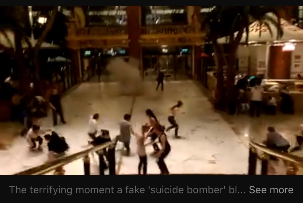 Screen grab from the M.E.N footage of the exercise.