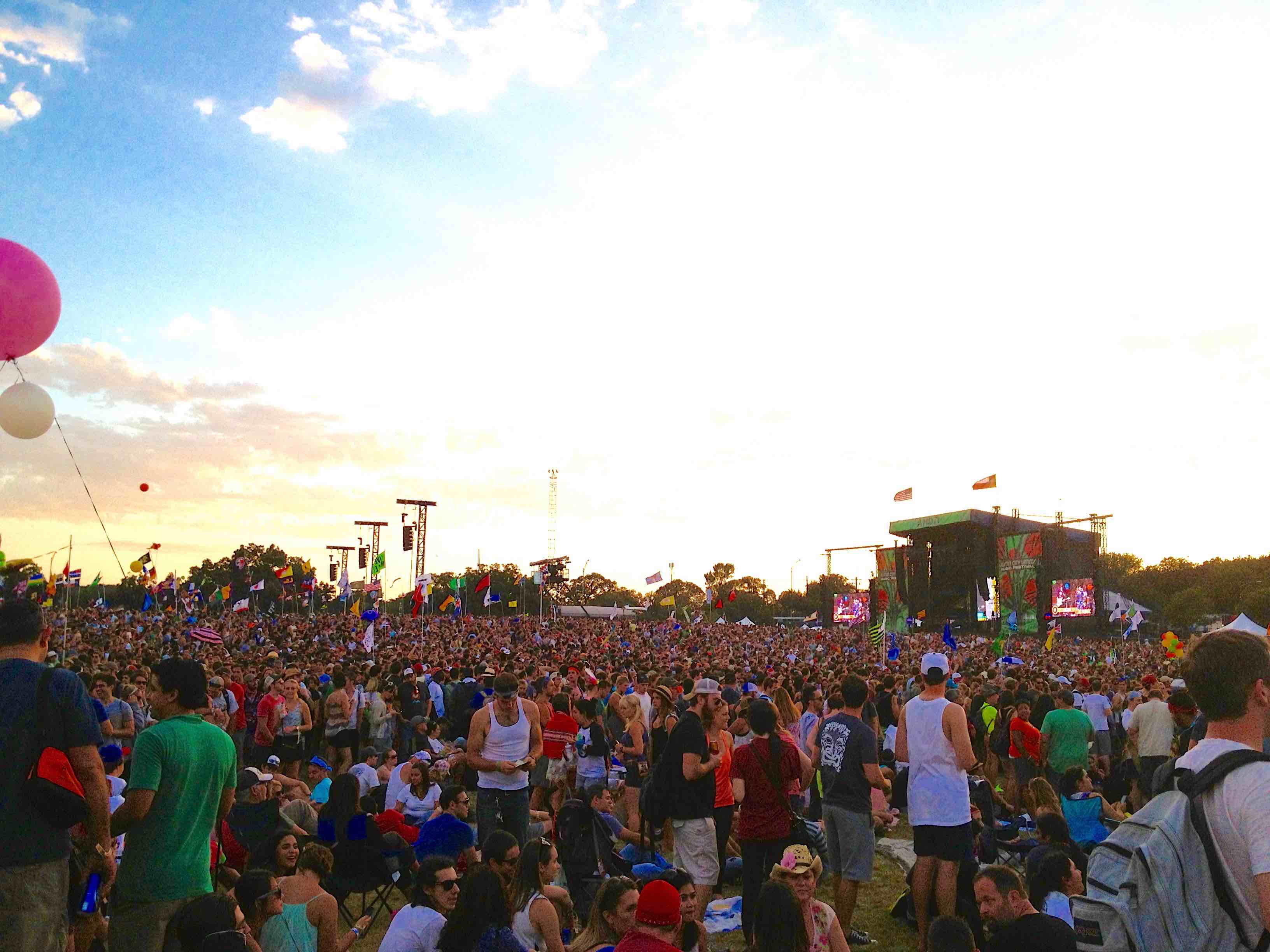 Zilker Park during ACL weekend 2013.