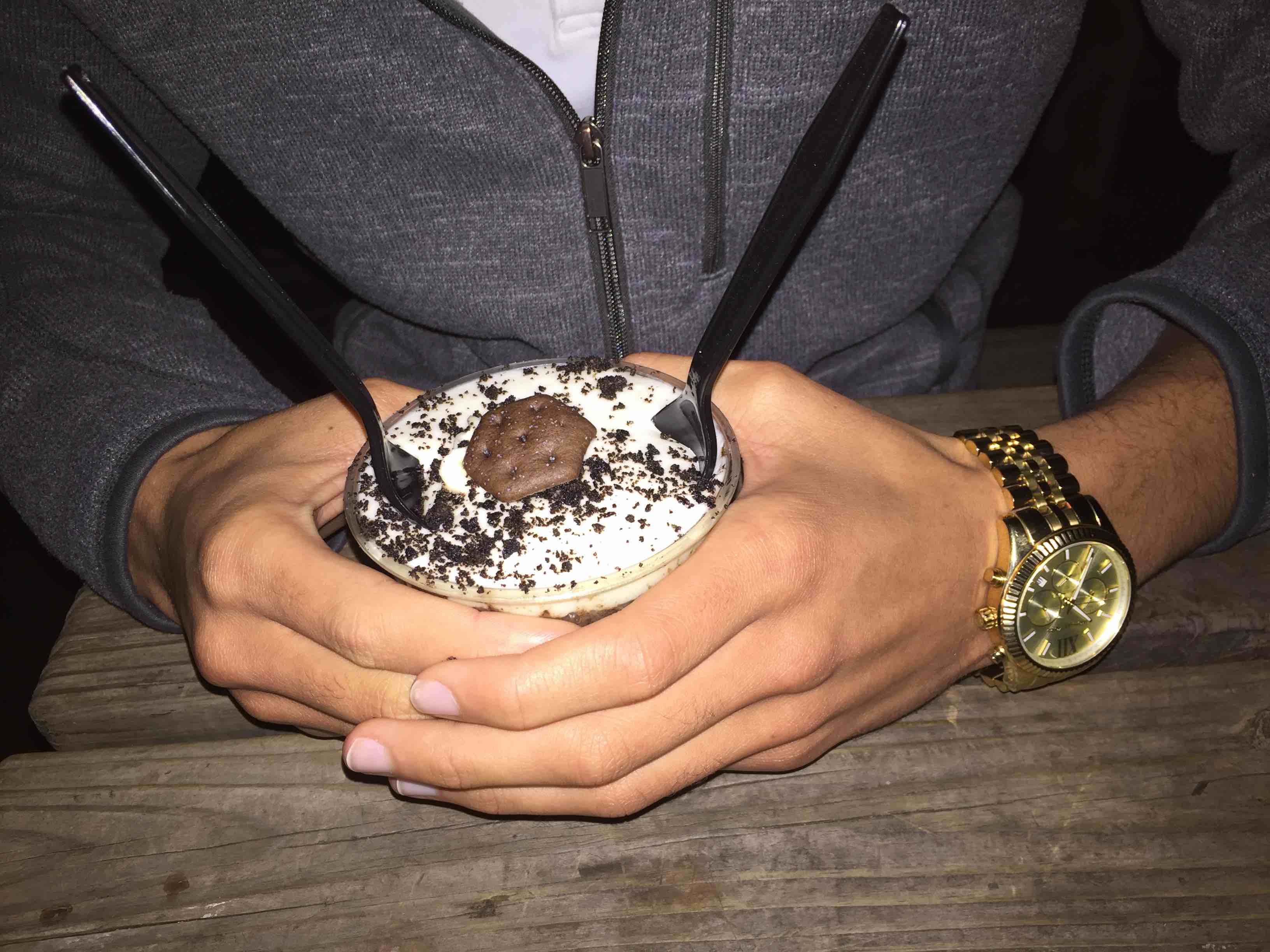 An oreo mousse sold at Mozart's Coffee Shop.