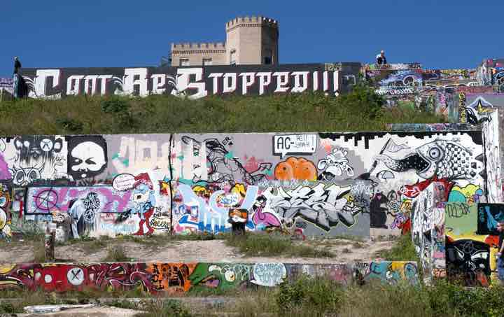 One view of Castle Hill Graffiti Park