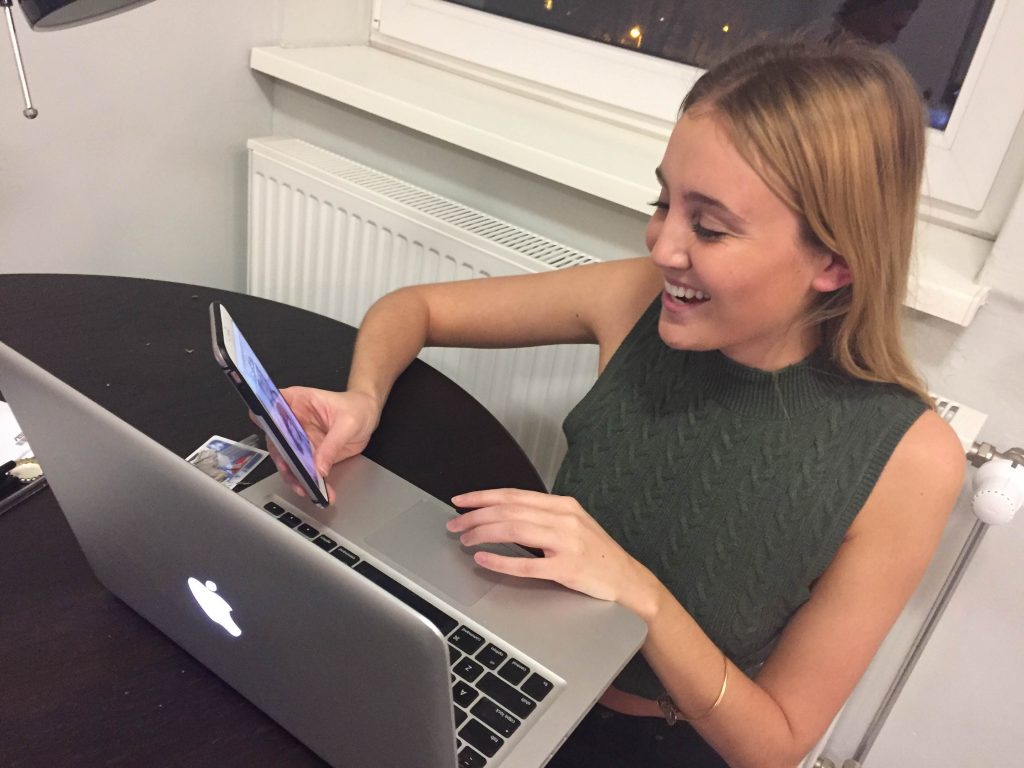 Just being happy because I don't need your online crap