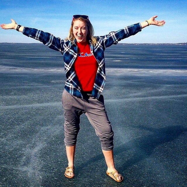 Going out on the frozen Lake Mendota in MARCH FUN ✔️
