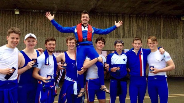 Novice Mens and their cox last weekend