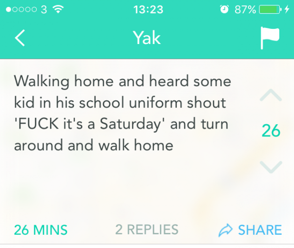 When you've become a student before actually going to university...