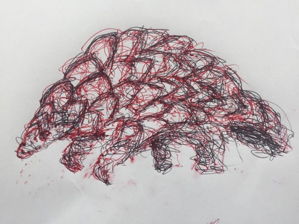 Pangolins look like this.