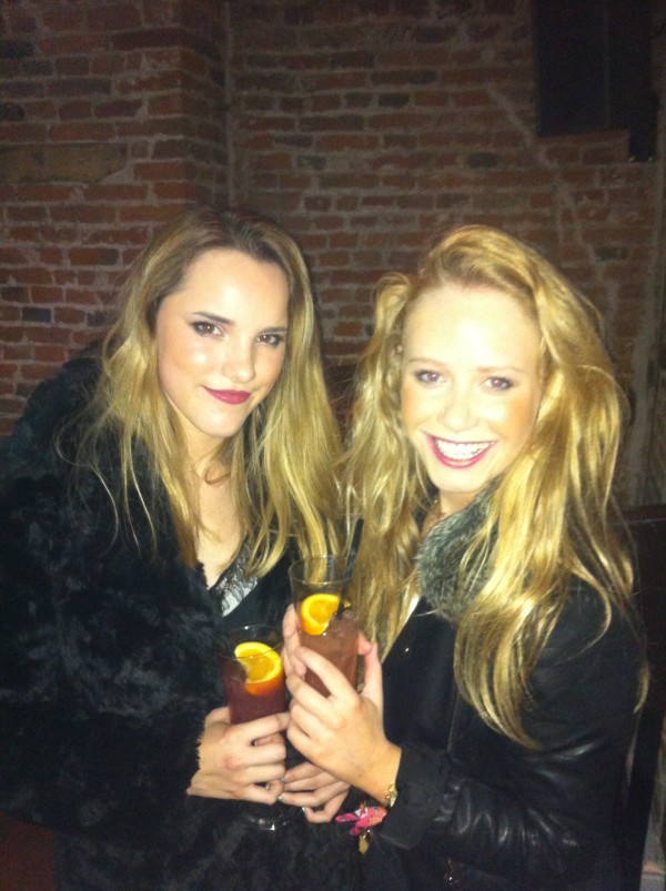 That time we were actually served - cue 100000 pics of us with drinks