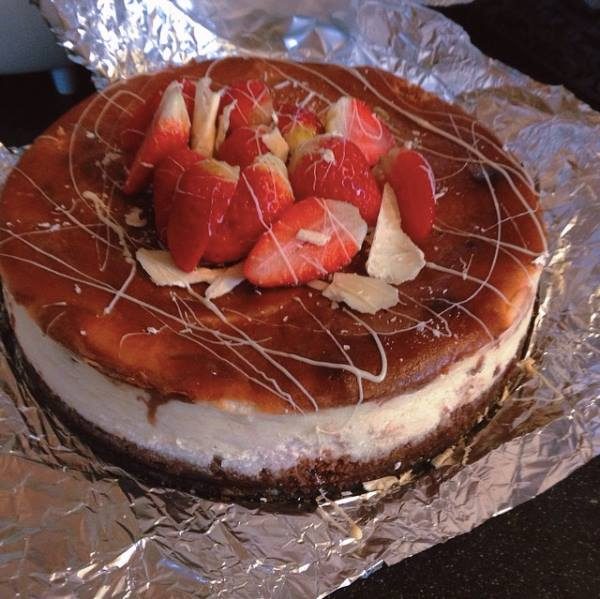 The Strawberry-Brownie cheesecake