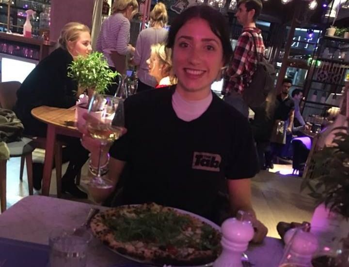 Image may contain: Drink, Cocktail, Beverage, Alcohol, Glass, Person, People, Human, Vase, Pottery, Potted Plant, Plant, Jar, Flora