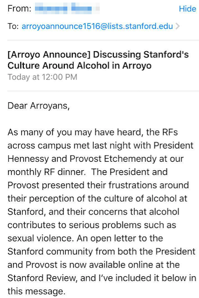 One of the many RF emails