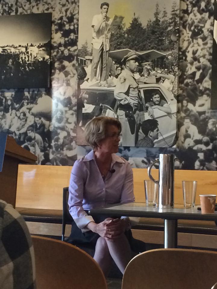 Marie Haga, executive director of the Crop Trust, spoke to UC Berkeley students Wednesday afternoon