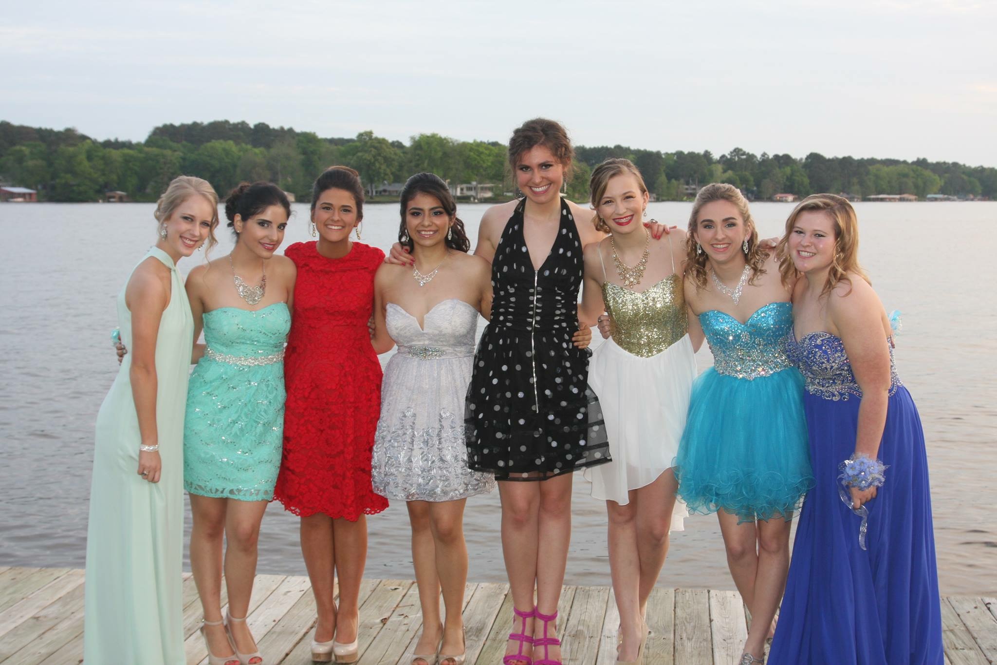 Pre-prom photo with my girls in Longview