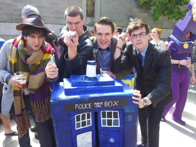 Dr Who, with an incredibly convincing David Tennant
