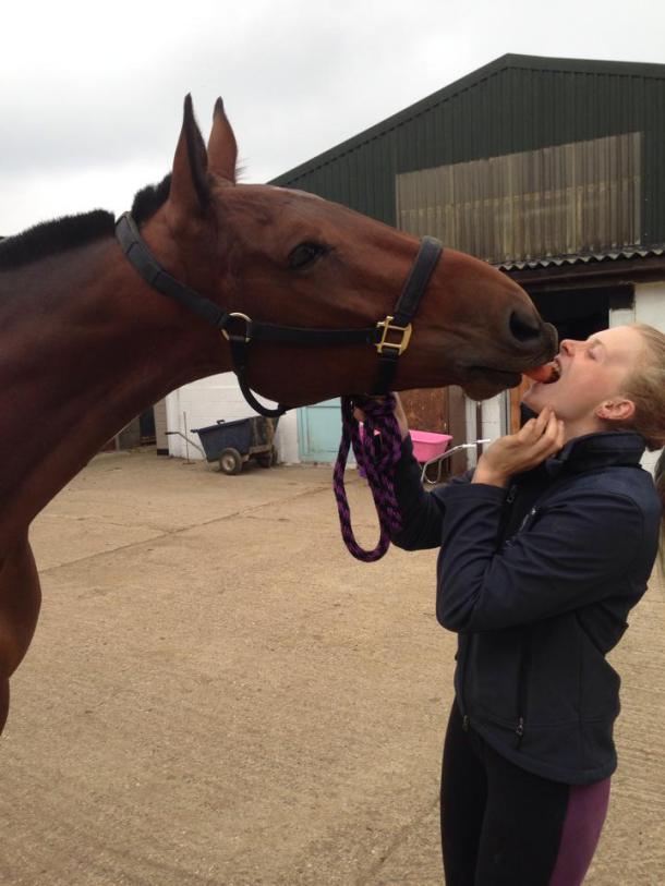 Jess swears there is a carrot there, honest