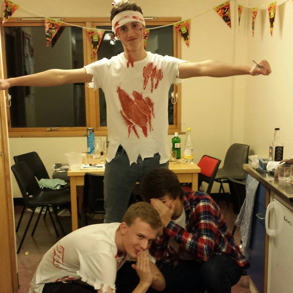 Usually the blood's fake