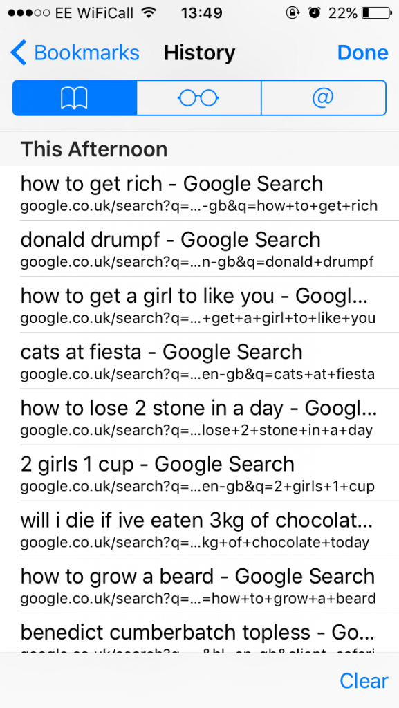 Everyone has googled something weird at some point
