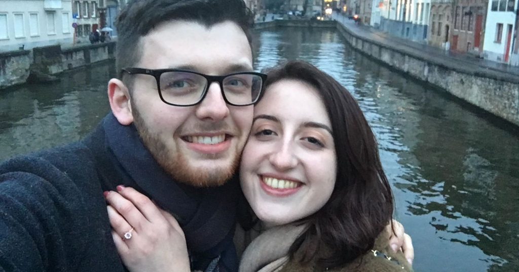 Image may contain: Girl, Man, Jewelry, Nature, Laughing, Woman, Selfie, Water, Apparel, Clothing, Outdoors, Photo, Photography, Portrait, Female, Smile, Glasses, Accessory, Accessories, Human, Person, Face
