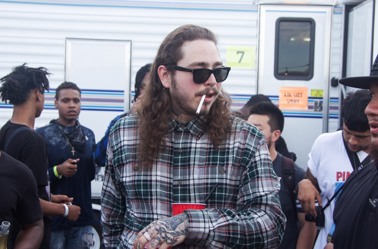 Post Malone backstage at Day N Night 2017
