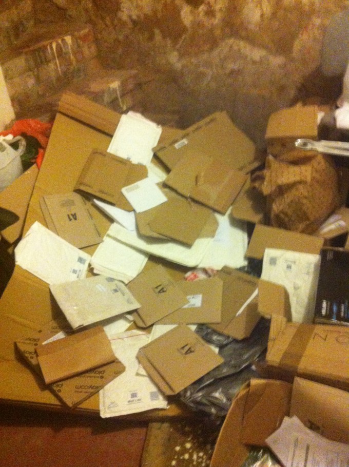I keep the postal packaging in my basement, this is only from Summer Term.