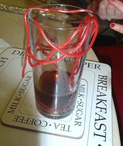 All kinds of things can end up in this glass...