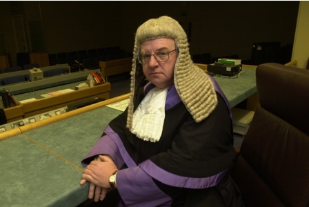 Judge Stokes, Hard on crime, soft with wigs.