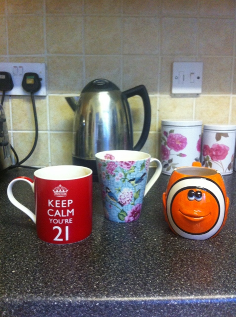 Keep warm and drink tea.