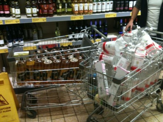 Nothing bad could ever come from a trolley full of cider.