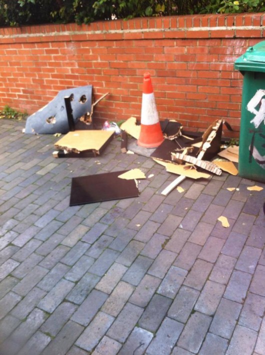 The remains...
