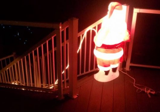 Santa has a weak bladder
