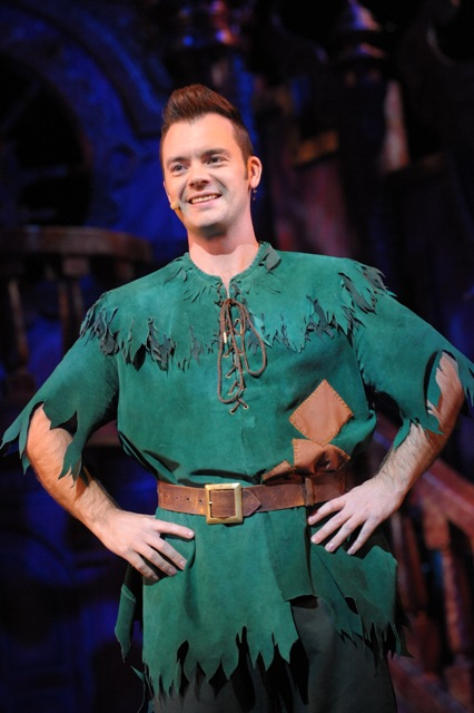 Barney Harwood as Peter Pan- perfect role for a CBBC presenter