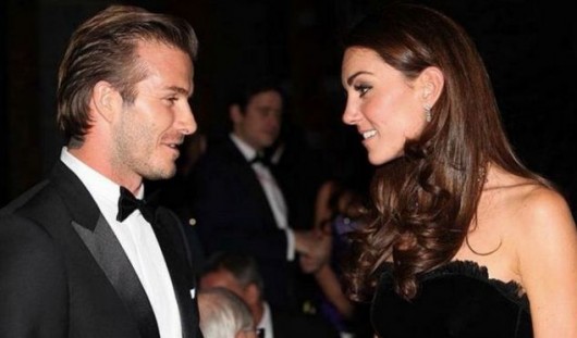 Kate Middleton with David Beckham in THAT tuxedo...