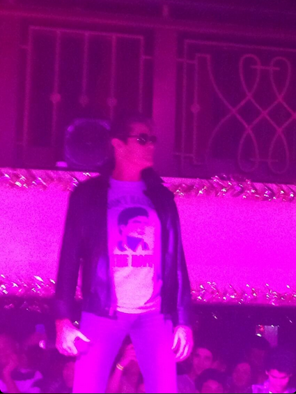 Sunglasses indoors? What on Hoff was he thinking?