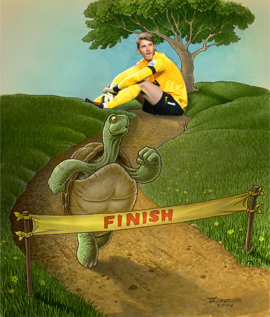 The Tortoise and De Gea