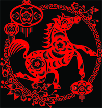 The Horse symbolises a strong character with aspiration