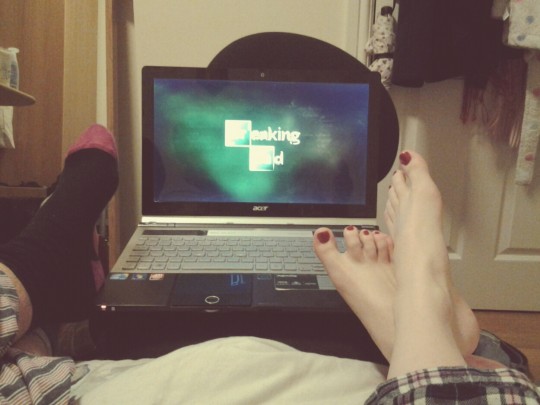 Unspoken rule that neither of you speak when this programme is on.