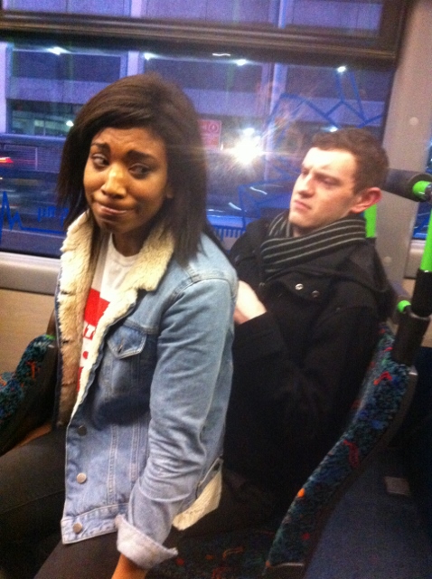 This is not how you make friends to sit on the back seat with.