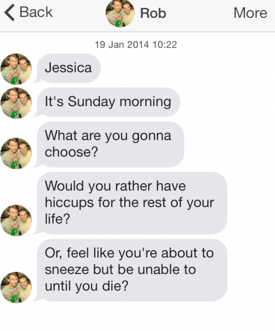 Too much for a Sunday morning pal