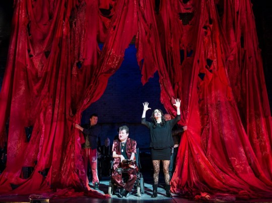 Red curtain