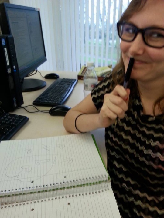Must. Not. Distract. Others.By. Drawing.Penises.